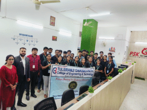 Tulsiram gaikwad patil engineering & Mangement college Wardha road Nagpur-2025 On 01-03-2025 Industrial Visit @ PSK Technologies Pvt Ltd IT company Nagpur